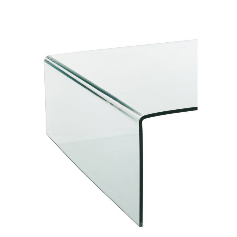 CAFE TABLE SQ CLEAR GLASS 100